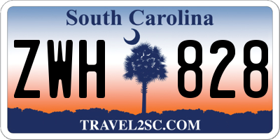 SC license plate ZWH828