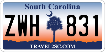 SC license plate ZWH831