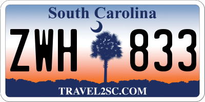SC license plate ZWH833