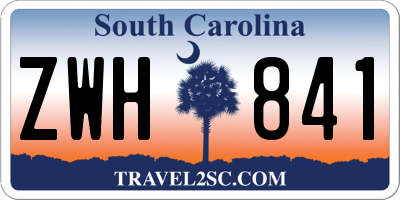 SC license plate ZWH841