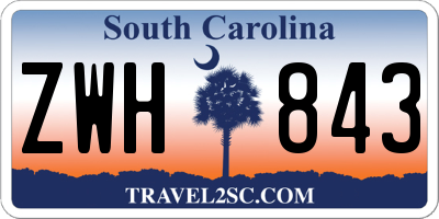 SC license plate ZWH843