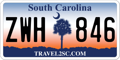 SC license plate ZWH846