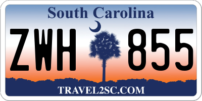 SC license plate ZWH855