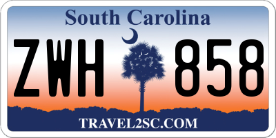 SC license plate ZWH858