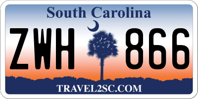 SC license plate ZWH866