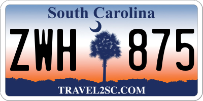 SC license plate ZWH875