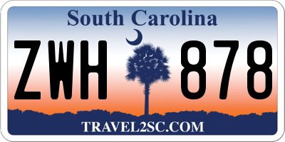SC license plate ZWH878