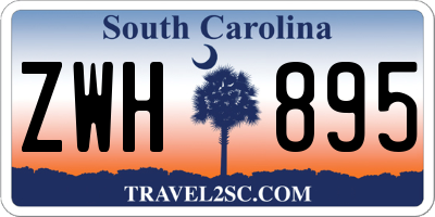 SC license plate ZWH895