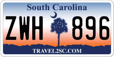 SC license plate ZWH896
