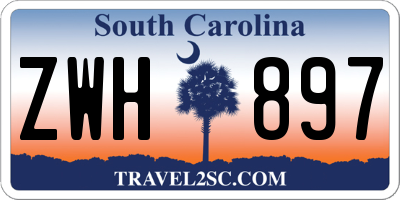 SC license plate ZWH897