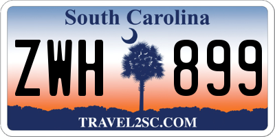 SC license plate ZWH899