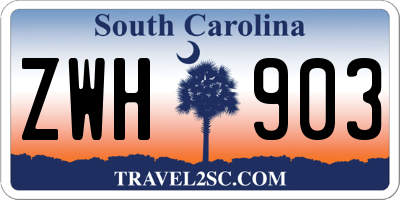 SC license plate ZWH903