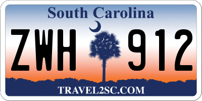 SC license plate ZWH912