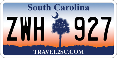 SC license plate ZWH927