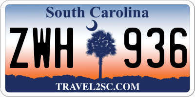 SC license plate ZWH936