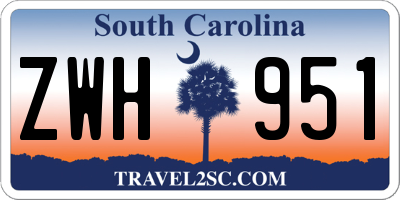 SC license plate ZWH951