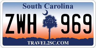 SC license plate ZWH969