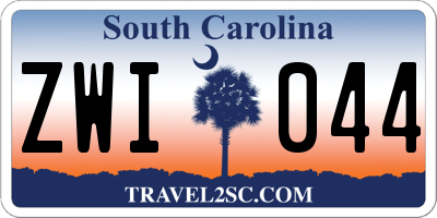SC license plate ZWI044