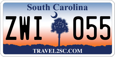 SC license plate ZWI055