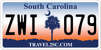 SC license plate ZWI079