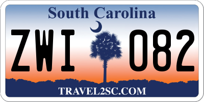 SC license plate ZWI082