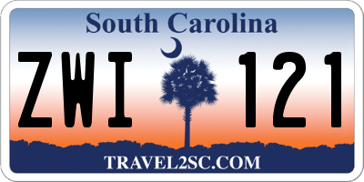 SC license plate ZWI121