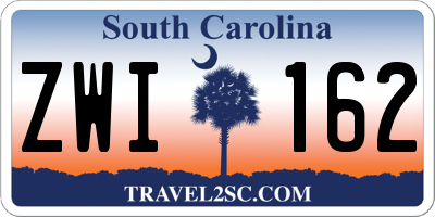 SC license plate ZWI162