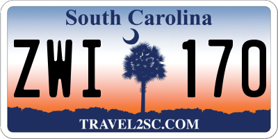 SC license plate ZWI170
