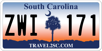 SC license plate ZWI171