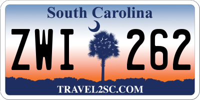 SC license plate ZWI262