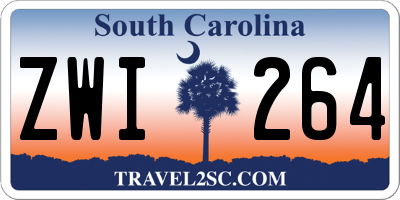 SC license plate ZWI264