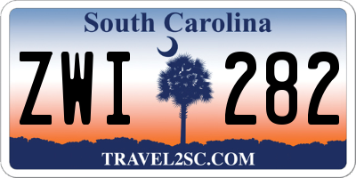 SC license plate ZWI282