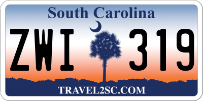SC license plate ZWI319