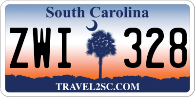SC license plate ZWI328