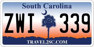 SC license plate ZWI339