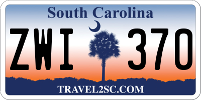SC license plate ZWI370