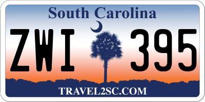 SC license plate ZWI395