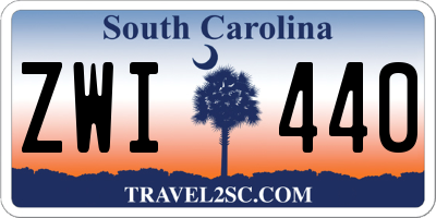 SC license plate ZWI440