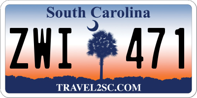 SC license plate ZWI471