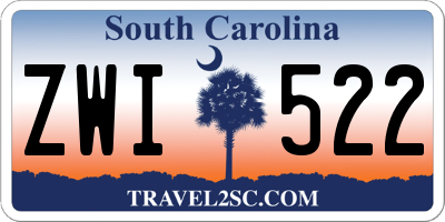 SC license plate ZWI522