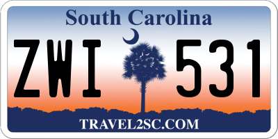 SC license plate ZWI531