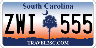 SC license plate ZWI555