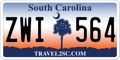 SC license plate ZWI564