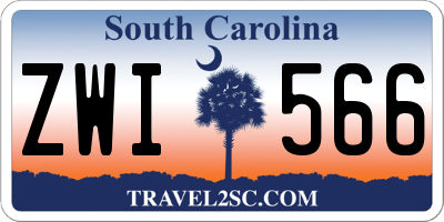 SC license plate ZWI566