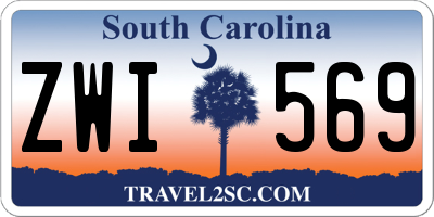 SC license plate ZWI569