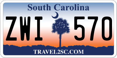 SC license plate ZWI570