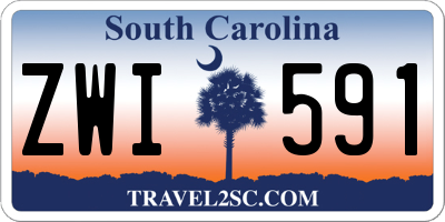 SC license plate ZWI591