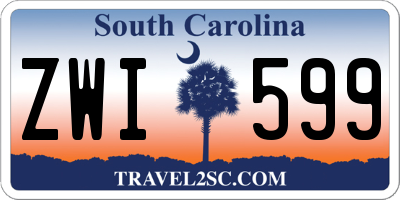 SC license plate ZWI599