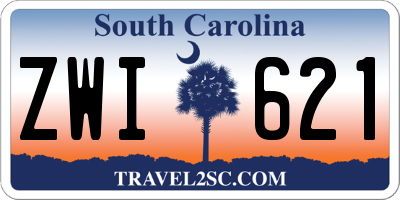SC license plate ZWI621