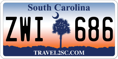 SC license plate ZWI686